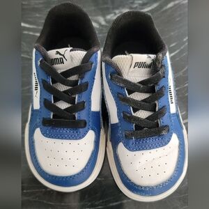 Puma Blue and White Sneakers with Breathable Design Kid's